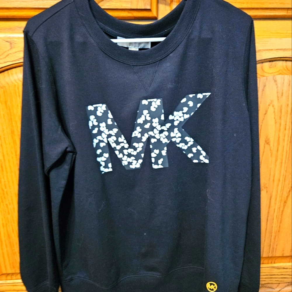 Brand New Michael Kors Crew Sweater Large Color Black